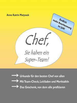 cover image of Chef, Sie haben ein Super-Team!